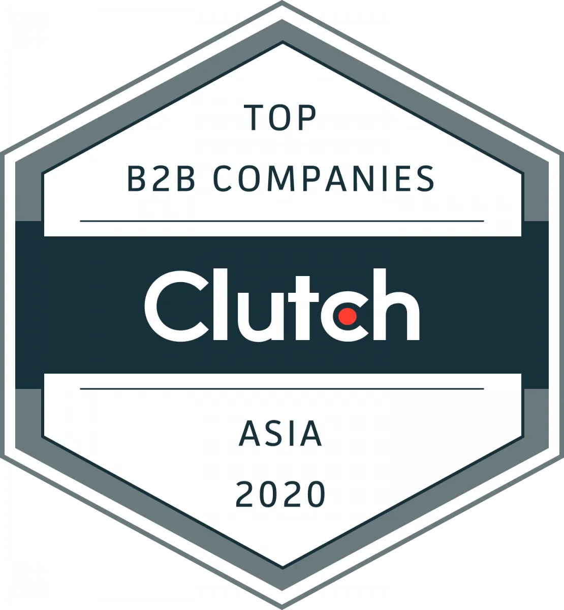 Clutch Top B2B Companies Asia 2020 badge
